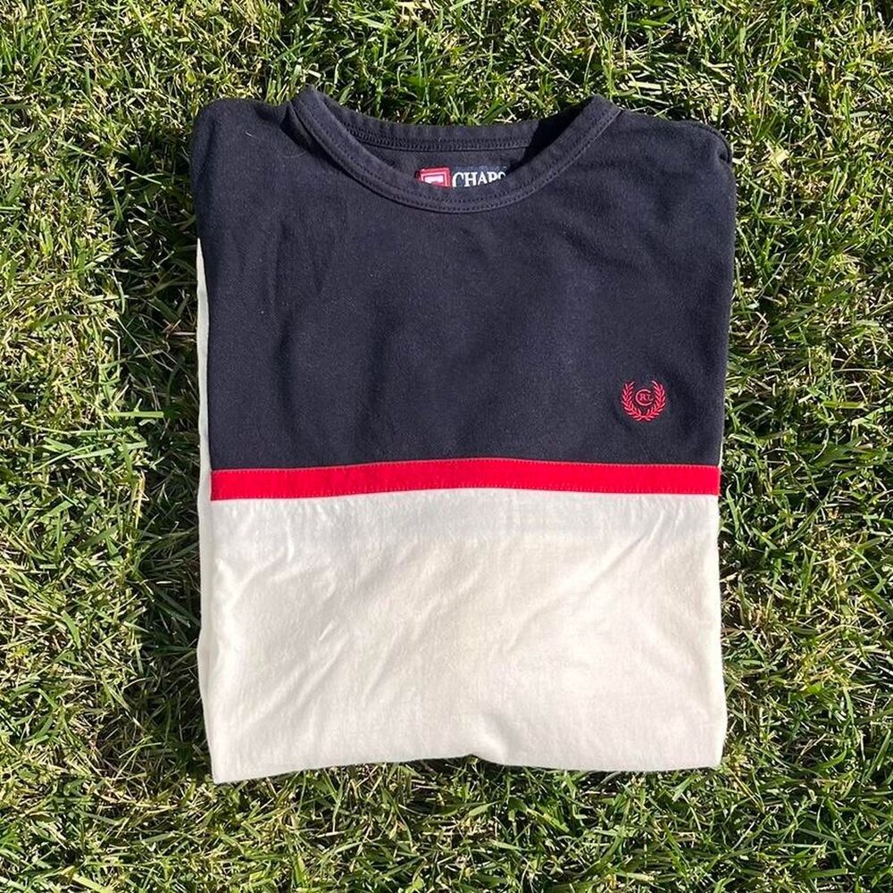Vintage 90’s Chaps x Ralph Lauren Long Sleeve Red/White/Blue Shirt